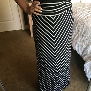 Striped Maxi Skirt
